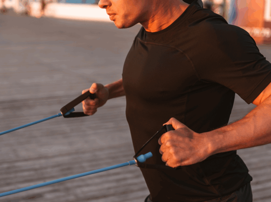 resistance band warmup